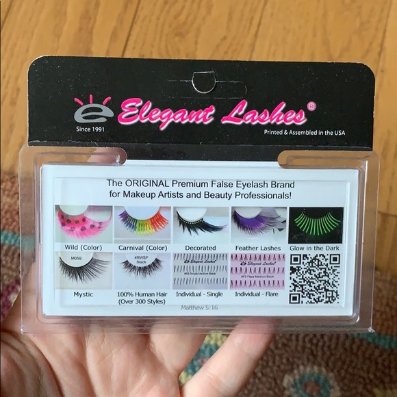 Fake eyelashes in brown - Picture 2 of 2